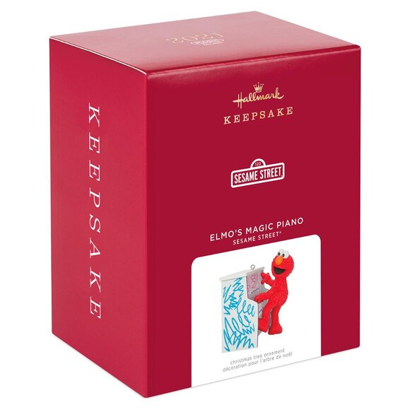 New! Elmo's Magic Piano Sesame St. Hallmark Keepsake Christmas Ornament 2021 - Picture 1 of 5